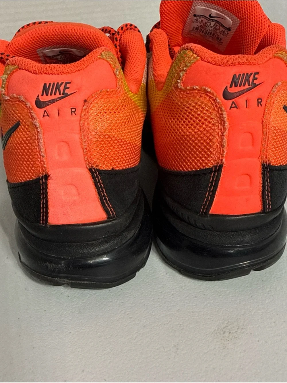 Nike Men’s Air Max Sneakers - Neon Orange, Yellow & Black
